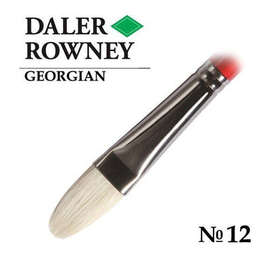 Daler-Rowney Georgian Filbert Brush G12/Size 12 | Reliance Fine Art |Daler Rowney Georgian BrushesOil BrushesOil Paint Brushes