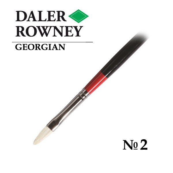 Daler-Rowney Georgian Filbert Brush G12/Size 2 | Reliance Fine Art |Daler Rowney Georgian BrushesOil BrushesOil Paint Brushes