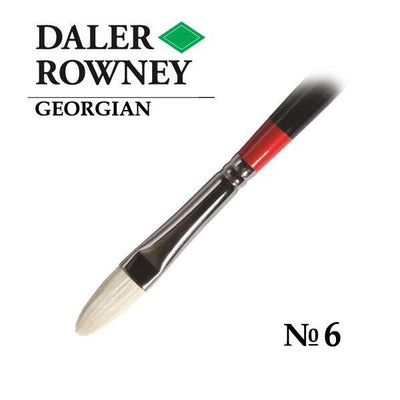 Daler-Rowney Georgian Filbert Brush G12/Size 6 | Reliance Fine Art |Daler Rowney Georgian BrushesOil BrushesOil Paint Brushes