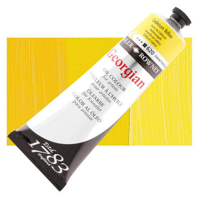 Daler Rowney Georgian Oil 225 ML Cadmium Yellow (620) | Reliance Fine Art |Daler & Rowney Georgian Oil ColoursOil Paints