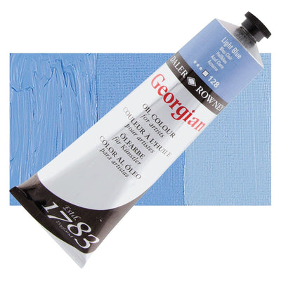 Daler Rowney Georgian Oil 225 ML Light Blue (128) | Reliance Fine Art |Daler & Rowney Georgian Oil ColoursOil Paints