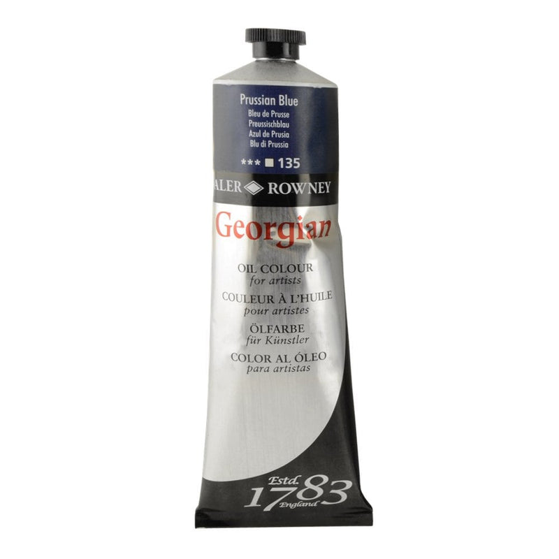 Daler Rowney Georgian Oil 225 ML Prussian Blue | Reliance Fine Art |Daler & Rowney Georgian Oil ColoursOil Paints