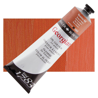 Daler Rowney Georgian Oil 225 ML Venetian Red (583) | Reliance Fine Art |Daler & Rowney Georgian Oil ColoursOil Paints