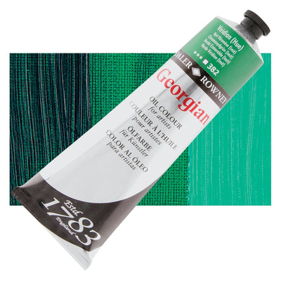 Daler Rowney Georgian Oil 225 ML Viridian Hue (382) | Reliance Fine Art |Daler & Rowney Georgian Oil ColoursOil Paints