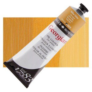 Daler Rowney Georgian Oil 225 ML Yellow Ochre | Reliance Fine Art |Georgian Oil 225 MLOil Paints