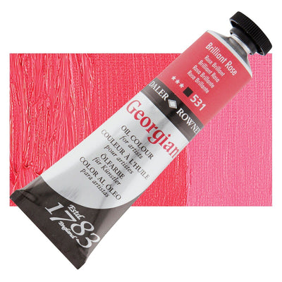 Daler Rowney Georgian Oil 38 ML Brilliant Rose (531) | Reliance Fine Art |Daler & Rowney Georgian Oil ColoursOil Paints