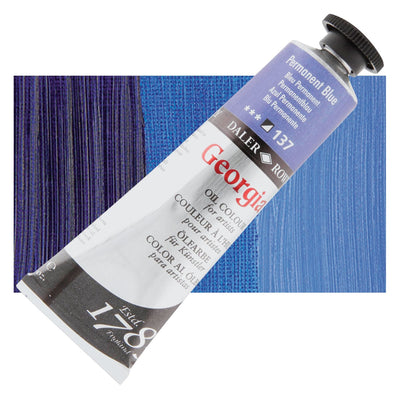 Daler Rowney Georgian Oil 38 ML Permanent Blue (137) | Reliance Fine Art |Daler & Rowney Georgian Oil ColoursOil Paints