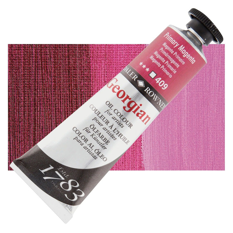 Daler Rowney Georgian Oil 38 ML Primary Magenta | Reliance Fine Art |Daler & Rowney Georgian Oil ColoursOil Paints