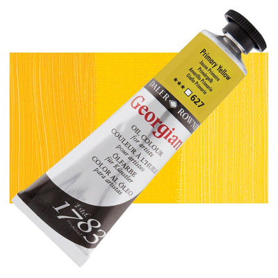 Daler Rowney Georgian Oil 38 ML Primary Yellow (627) | Reliance Fine Art |Daler & Rowney Georgian Oil ColoursOil Paints