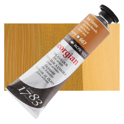 Daler Rowney Georgian Oil 38 ML Raw Sienna (667) | Reliance Fine Art |Daler & Rowney Georgian Oil ColoursOil Paints