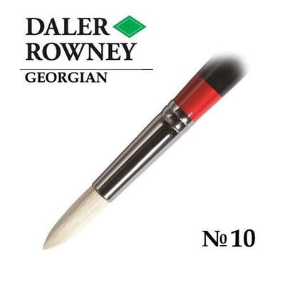 Daler-Rowney Georgian Round Brush G24/Size 10 | Reliance Fine Art |Daler Rowney Georgian BrushesOil BrushesOil Paint Brushes