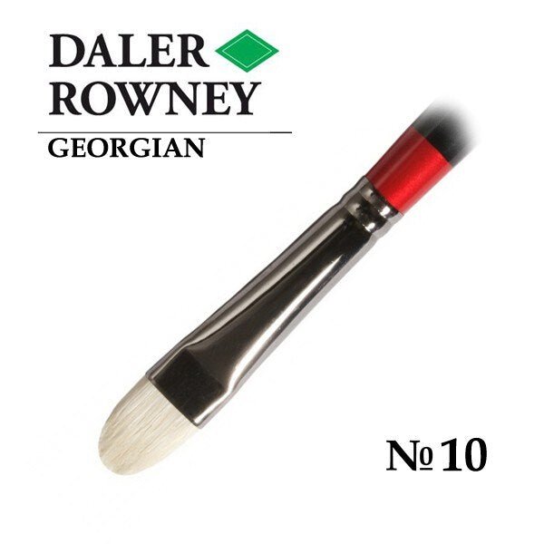 Daler-Rowney Georgian Short Filbert G18/Size 10 | Reliance Fine Art |Daler Rowney Georgian BrushesOil BrushesOil Paint Brushes
