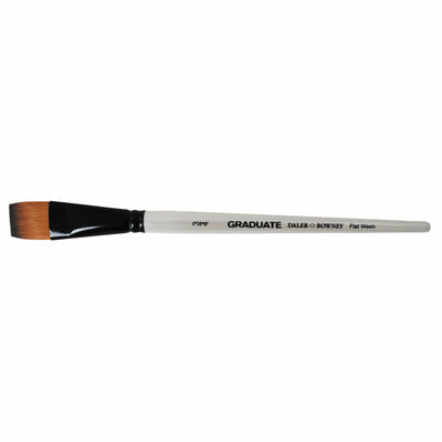 Daler Rowney Graduate Flat Wash Short Handled Brush Size 3/4 (212155075) | Reliance Fine Art |Watercolour Brushes