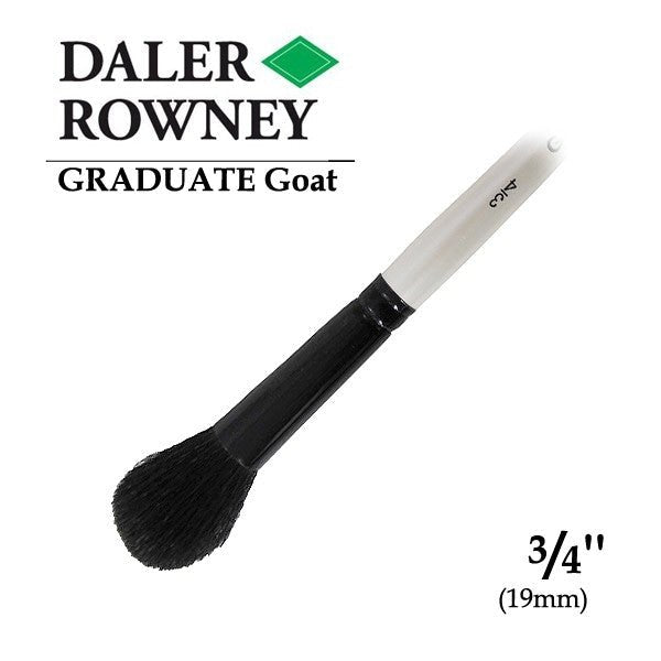 Daler Rowney Graduate Goat Hair Short Handle Round Mop Brush Size 3/4 inch (212188075) | Reliance Fine Art |Acrylic Paint BrushesEconomy BrushesOil Paint Brushes