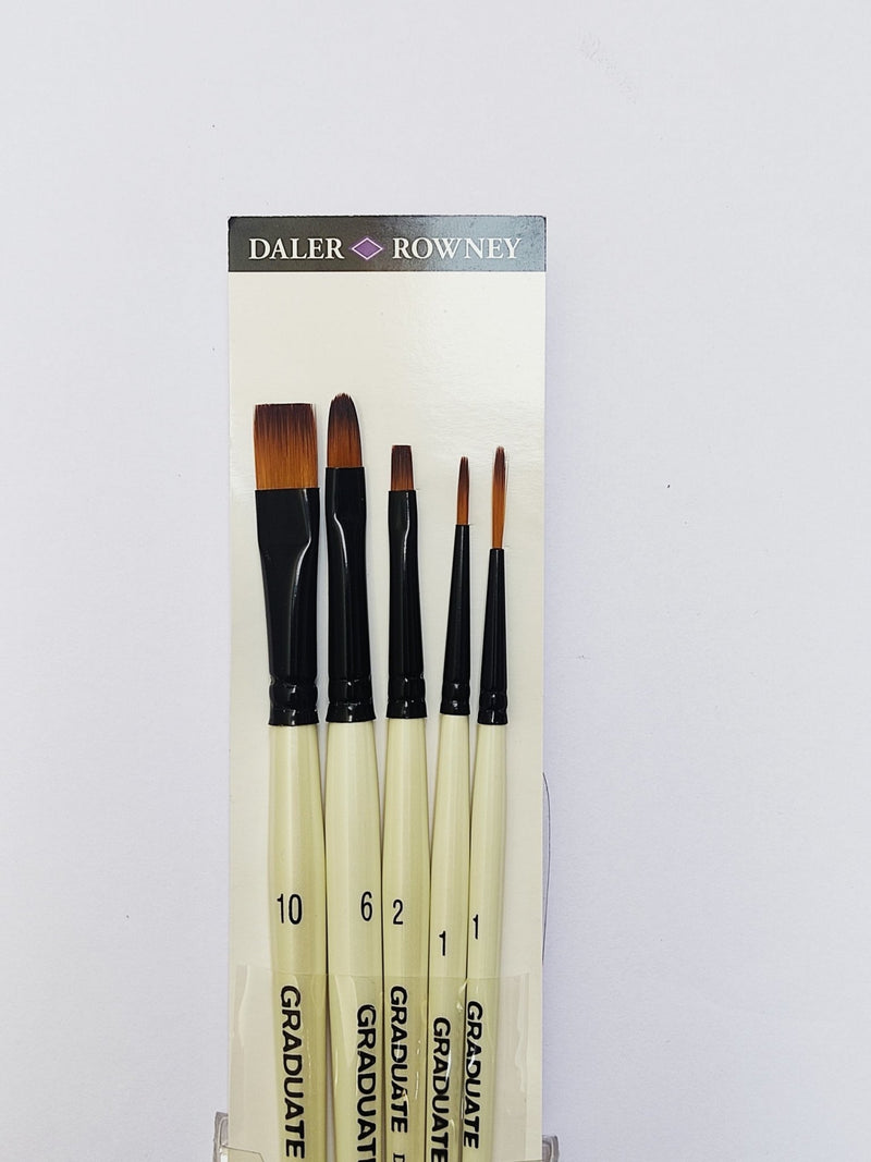 Daler Rowney Graduate Synthetic Classic Brush Set of 5 SH (212550001) | Reliance Fine Art |Brush Sets