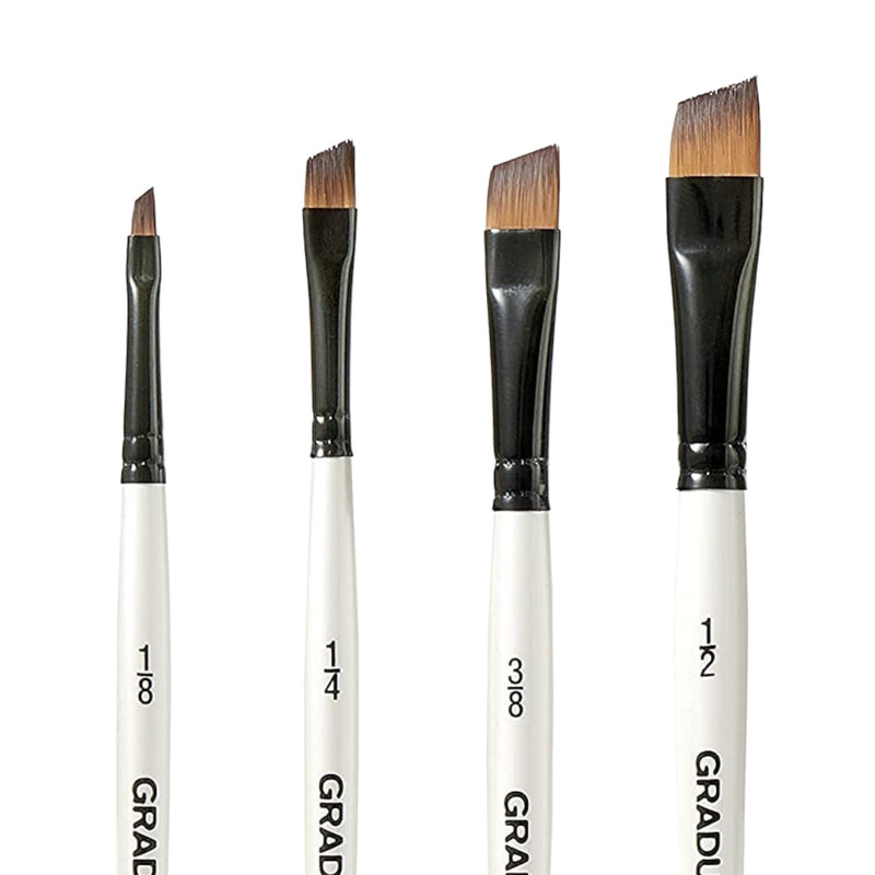 Daler Rowney Graduate Synthetic Shader Brush Set of 4 SH (212540006) | Reliance Fine Art |Brush Sets