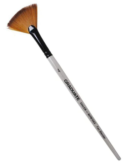 Daler Rowney Graduate Synthetic Short Handle Fan Brush Size 4 (212147004) | Reliance Fine Art |Economy Brushes