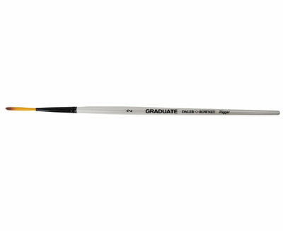 Daler Rowney Graduate Synthetic Short Handle Rigger Brush Size 2 (212130002) | Reliance Fine Art |Economy Brushes