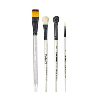 Daler Rowney Graduate Synthetic Watercolor Brush Set of 4 SH (212540009) | Reliance Fine Art |Brush Sets
