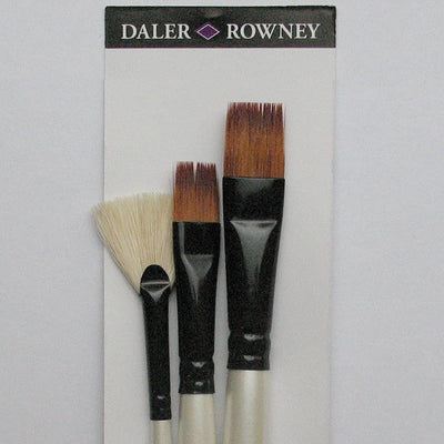 Daler Rowney System 3 Filbert Brushes Short Handle Series 67