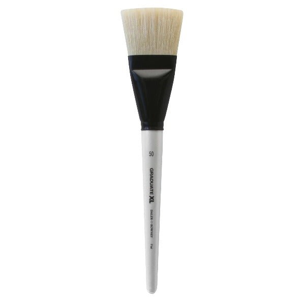 Daler Rowney Graduate XL Natural White Bristle Flat Brush Size 50 (212362050) | Reliance Fine Art |Wash Brushes