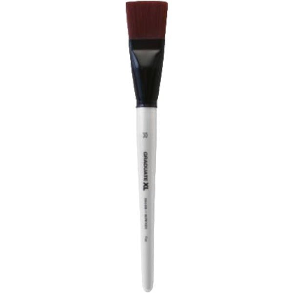 Daler Rowney Graduate XL Stiff Synthetic Flat Brush Size 30 (212361030) | Reliance Fine Art |Wash Brushes