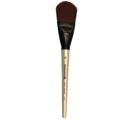 Daler Rowney Graduate XL Synthetic Stiff Bristle Filbert Brush Size 40 (212368040) | Reliance Fine Art |Wash Brushes