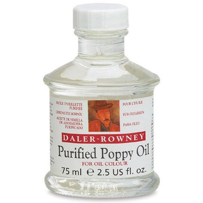 Daler Rowney Purified Poppy Oil - 75 ml (114007017) | Reliance Fine Art |Oil Mediums & VarnishOil Painting Mediums & Varnishes