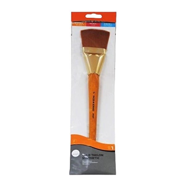 Daler Rowney Simply Gold Taklon Synthetic 2 Inch Brush (216920100) | Reliance Fine Art |Wash Brushes