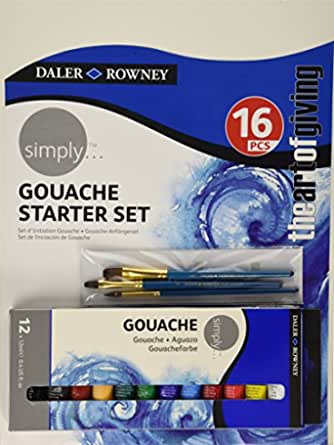 Daler & Rowney Simply Gouache Starter Set (126100005) | Reliance Fine Art |Gouache Paint SetsGouache PaintsPaint Sets