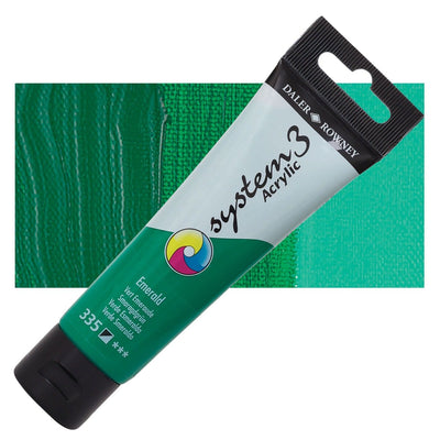 Daler & Rowney System3 150ML EMERALD (335) | Reliance Fine Art |Acrylic PaintsDaler & Rowney System3 Acrylics