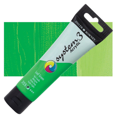 Daler & Rowney System3 150ML LEAF GREEN (355) | Reliance Fine Art |Acrylic PaintsDaler & Rowney System3 Acrylics