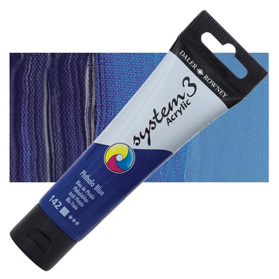 Daler & Rowney System3 150ML PHTHALO BLUE (142) | Reliance Fine Art |Acrylic PaintsDaler & Rowney System3 Acrylics