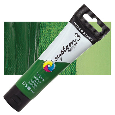 Daler & Rowney System3 150ML SAP GREEN (375) | Reliance Fine Art |Acrylic PaintsDaler & Rowney System3 Acrylics