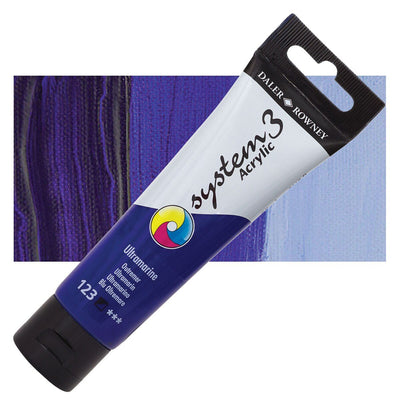 Daler & Rowney System3 150ML ULTRAMARINE (123) | Reliance Fine Art |Acrylic PaintsDaler & Rowney System3 Acrylics