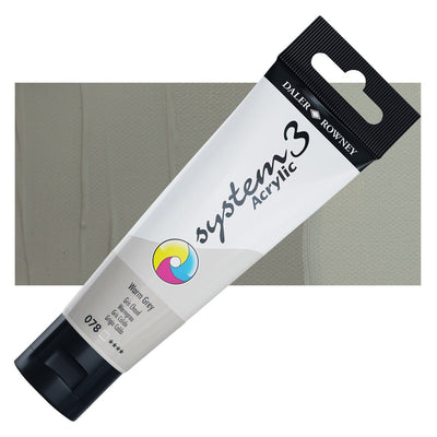 Daler & Rowney System3 150ML WARM GREY (078) | Reliance Fine Art |Acrylic PaintsDaler & Rowney System3 Acrylics