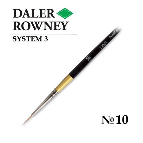 Daler-Rowney System3 Liner Brush SY51/Size 10/0 | Reliance Fine Art |Acrylic BrushesAcrylic Paint BrushesDaler Rowney System3 Brushes