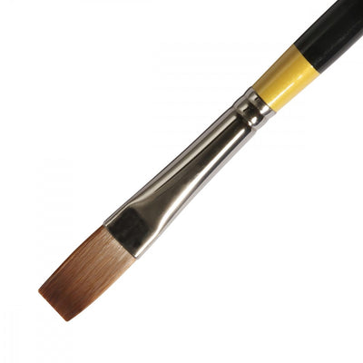 Daler-Rowney System3 Long Flat Brush SY44/Size 8 | Reliance Fine Art |Acrylic BrushesAcrylic Paint BrushesDaler Rowney System3 Brushes