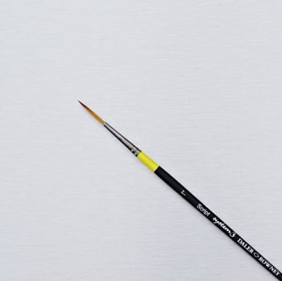Daler & Rowney System3 Script Brush SY50/Size 1 | Reliance Fine Art |Acrylic BrushesAcrylic Paint BrushesDaler Rowney System3 Brushes