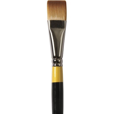 Daler-Rowney System3 Short Flat Brush SY55/Size 3/4 inch | Reliance Fine Art |Acrylic BrushesAcrylic Paint BrushesDaler Rowney System3 Brushes