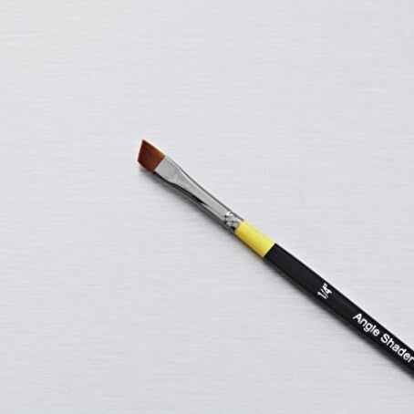 Daler-Rowney System3 Short Handle Angle Shader SY57/Size 1/4 inch | Reliance Fine Art |Acrylic BrushesAcrylic Paint Brushes