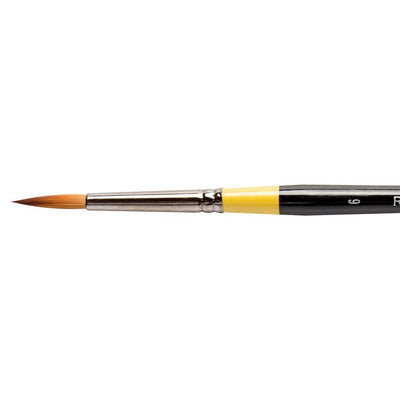 Daler-Rowney System3 Short Round Brush SY85/Size 6 | Reliance Fine Art |Acrylic BrushesAcrylic Paint BrushesDaler Rowney System3 Brushes