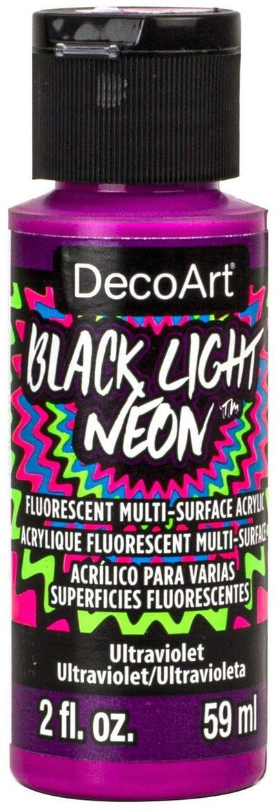 Deco Art Black Light Neons 2Oz Ultraviolet (BLN016-30) | Reliance Fine Art |Glow in the Dark Paints
