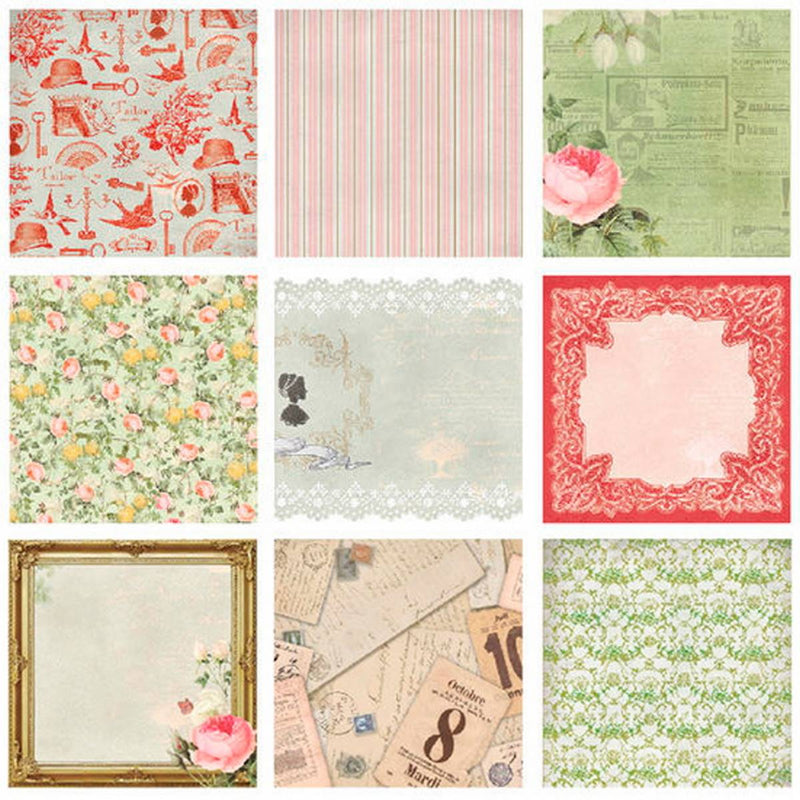 Designer Paper Pack 7x7 Romantic (DSM015) | Reliance Fine Art |A4 & A5Paper PacksPaper Packs A3