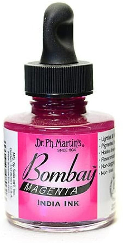 Dr. Ph. Martins Bombay India Ink Magenta 30 ml | Reliance Fine Art |Artist InksPH Martins Bombay Inks