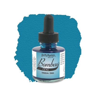 Dr. Ph. Martins Bombay India Ink Teal 30 ml | Reliance Fine Art |Artist InksPH Martins Bombay Inks