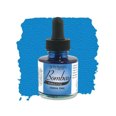 Dr. Ph. Martins Bombay India Ink Turquoise 30 ml | Reliance Fine Art |Artist InksPH Martins Bombay Inks