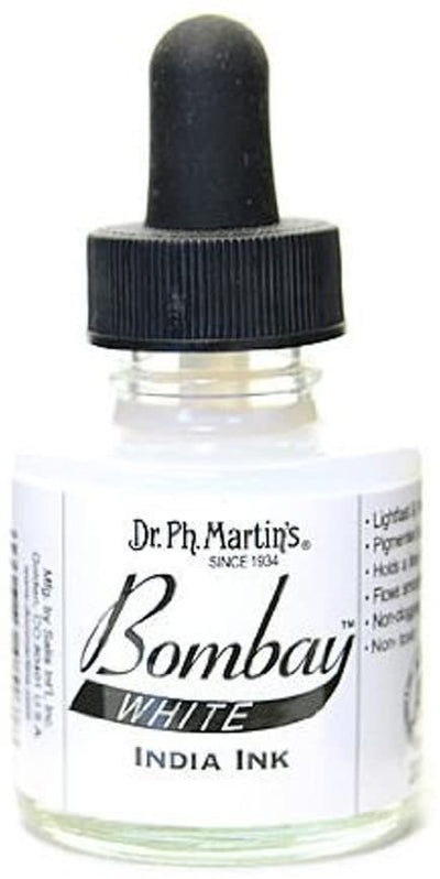 Dr. Ph. Martins Bombay India Ink White 30 ml | Reliance Fine Art |Artist InksPH Martins Bombay Inks
