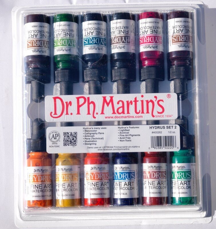 Dr. Ph. Martins Hydrus Fine Art Watercolor Paint - Set 2 (0.5oz) | Reliance Fine Art |Artist Inks