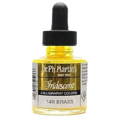 Dr. Ph Martins Iridescent Calligraphy Colors Brass 30 ML | Reliance Fine Art |Artist InksPH Martins Iridescent Calligraphy Inks